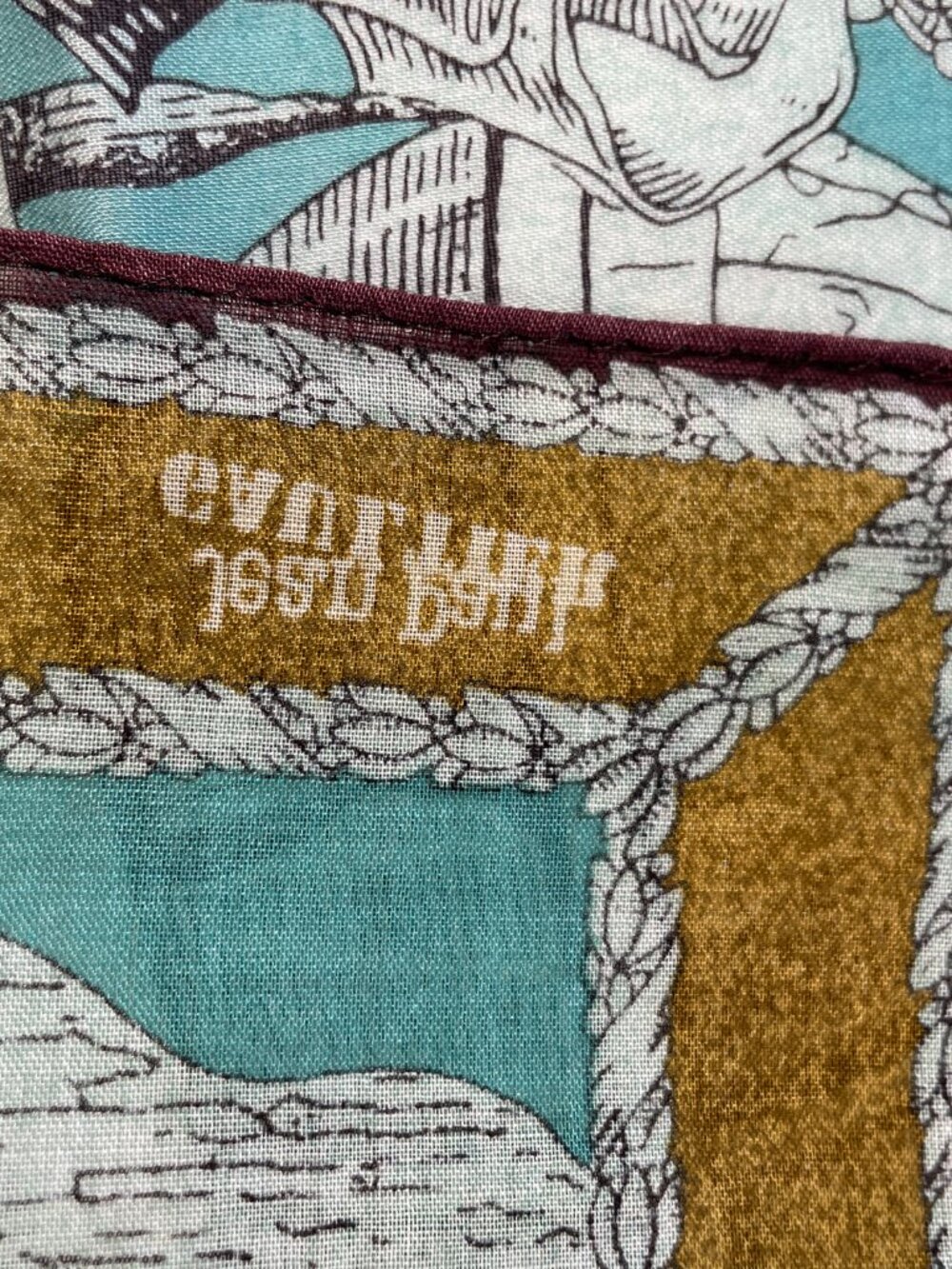 Rare Vintage Jean Paul Gaultier Cotton Scarf - Picture 12 of 12
